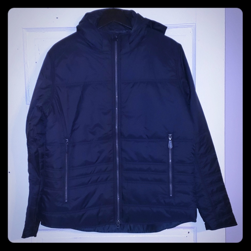 Blue parka